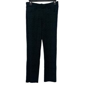 BetaBrand straight leg 7 pocket dress yoga pant size small tropical leaf blue